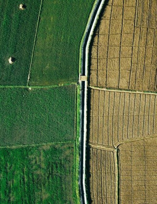 Aerial view of boundary lines which could trigger a PEA